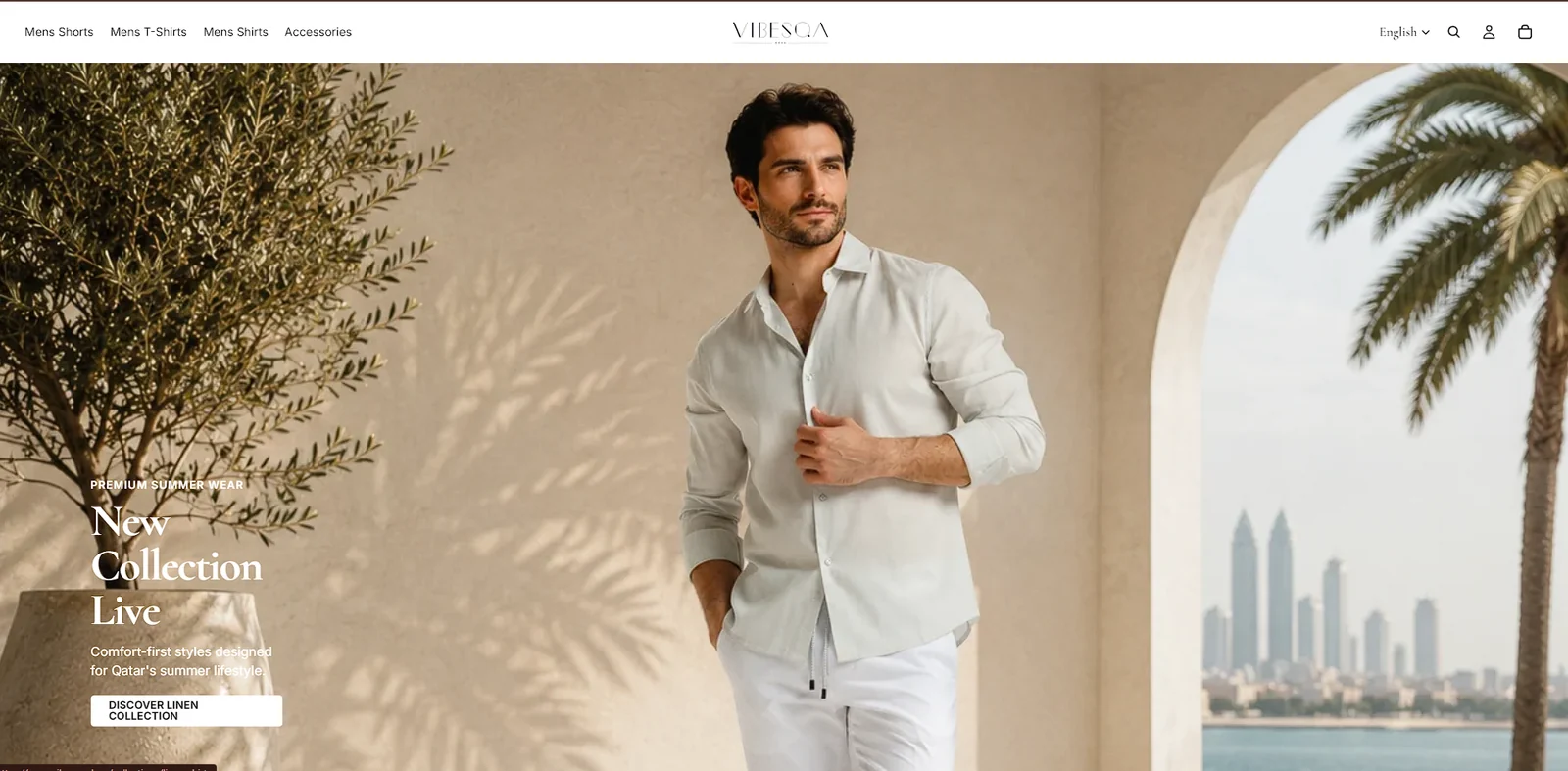 VibesQA Qatar fashion Shopify store